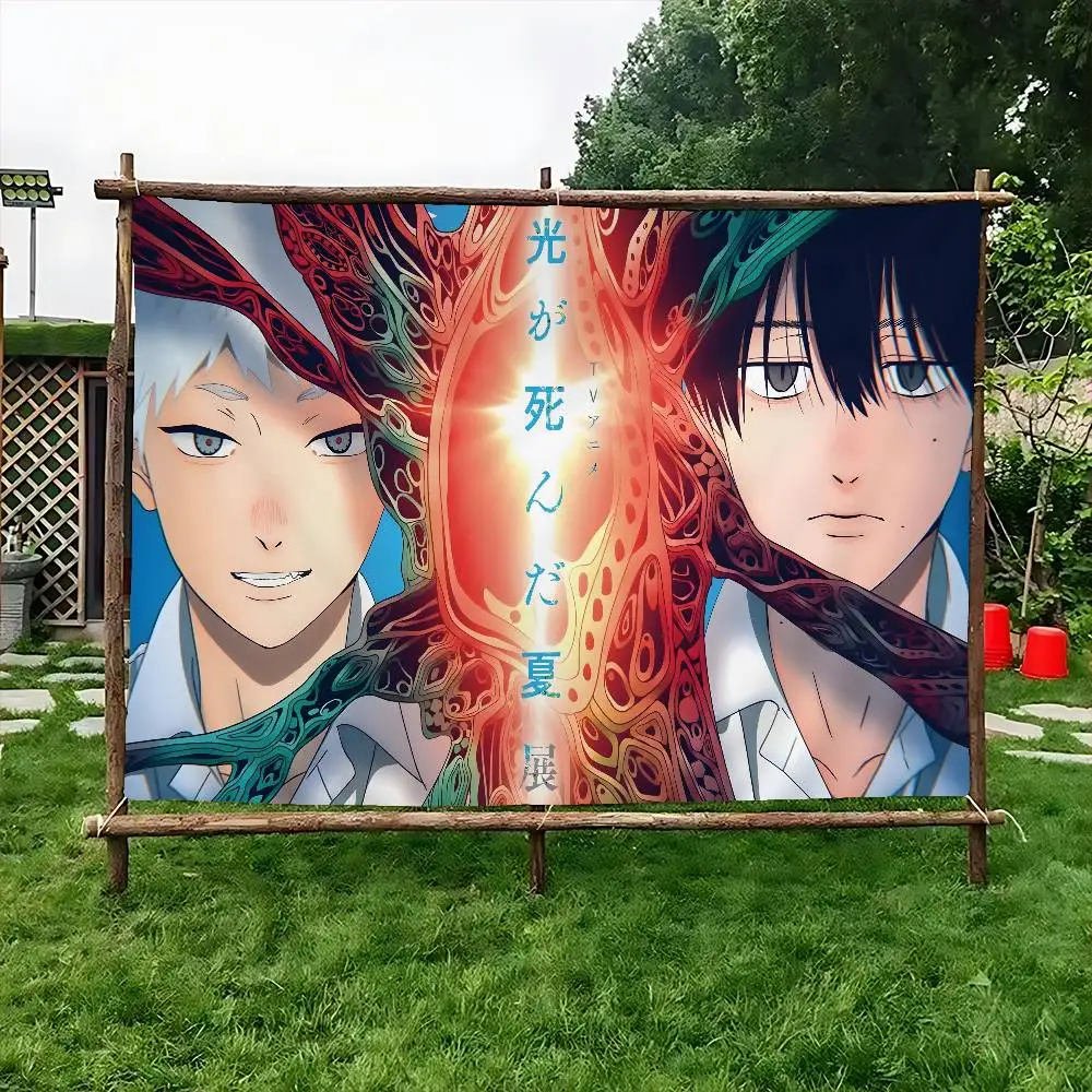 The Summer Hikaru Died Anime Large Size Shop Art Promotion Advertising Booth Flag Hanging Banners