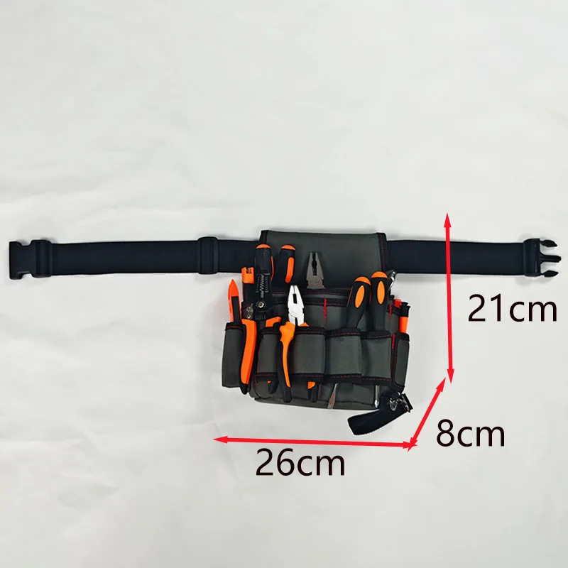 حزام أدوات متعدد الوظائف، حقيبة خصر الأدوات، حزام الأدوات، منضدة النجار والبستاني، مناسبة لأحجام مختلفة من الأدوات، mu