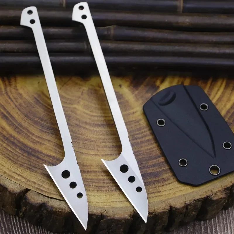 2024 nova faca de bolso, faca de pesca damdoors 440c faca de caça de aço de uma peça + bainha k, faca de ferramenta de acampamento edc