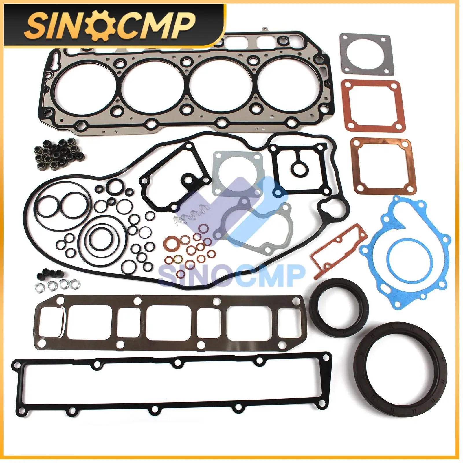 1Set 4TNV106 4TNV106T-XTB Engine Gasket Set For Excavator Loader Generator 723900-92740 723900-92730