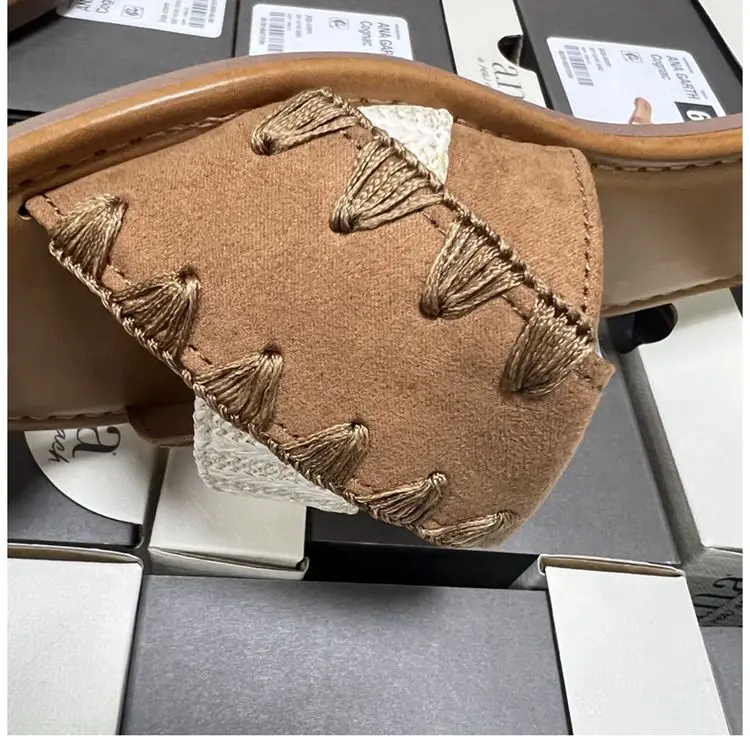 شباشب نسائية رائعة لصيف 2025 رعاة البقر الغربية غير رسمية عصرية بكلمة واحدة من الجلد #3