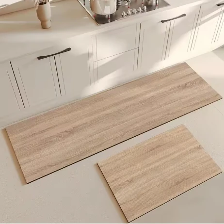 Custom Size Link Kitchen Mat Pvc Floor Mats Waterproof Leather Carpet Non-slip Area Rug Oil-proof Home Decoration