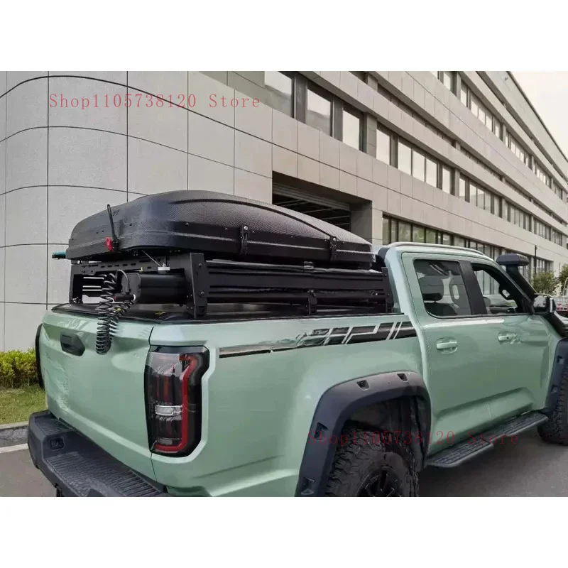 Black Low Height Steel Auto Accsori Adjustle Roof Top Cargo Bed Rack System Pickup Tent