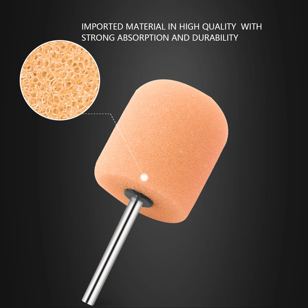 SPTA 5 szt. Pomarańczowy zestaw nakładek polerskich z elastycznym wałem