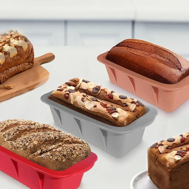 Creative Silicone Rectangular Toast Box Long Bread Cake Mold DIY Baking Mold Tool Baking Tray Baking Accessories