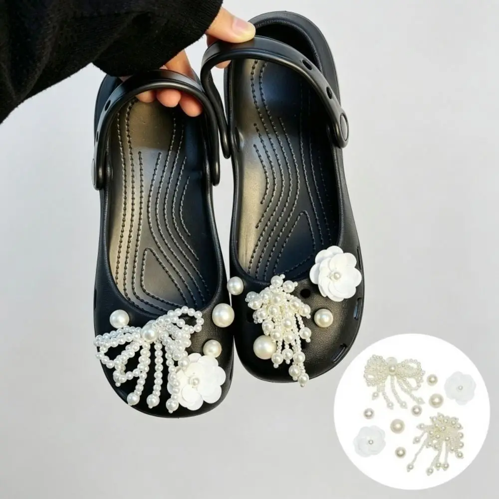 Obrázek 3: Móda resin+rhinestone bota okouzluje sada DIY odnímatelné DIY bota dekorace motýl luk kvést styl clog okouzluje pláž obuv