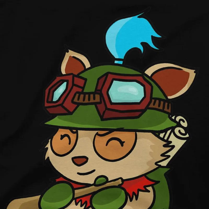 Y2K League of Legends LOL game man tshirt little Teemo fashion T shirt graphic streetwear new trend