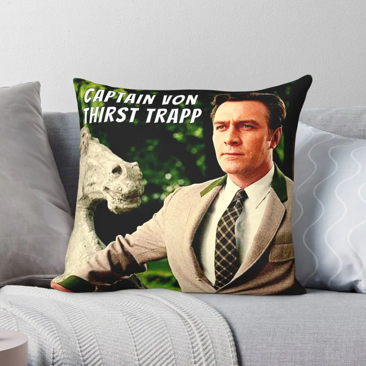 Sound Of Music Georg Von Trapp Pillowcase Polyester Linen Velvet Pattern Zip Decorative Home Cushion Cover Wholesale 18