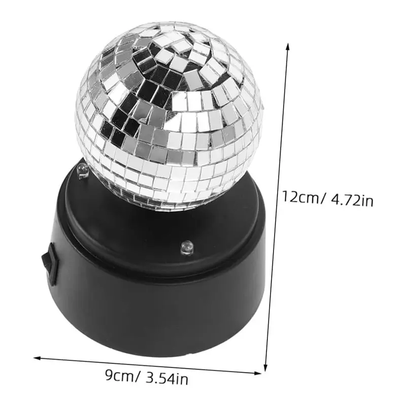 AB41-Battery-Powered Rotating Mirror Ball Led Table Lamp For Restaurant Bar For Outdoor And Stage Use - view 6