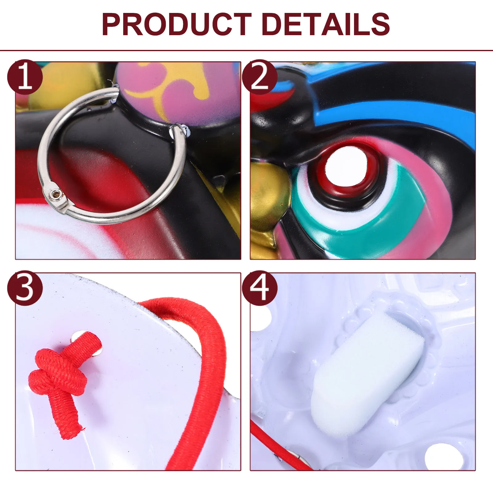 

Маска танцующего льва, полнолицевая, в китайском стиле, ручной работы, реквизит для сценических выступлений, ежегодных встреч, культурных мероприятий, маска для косплея