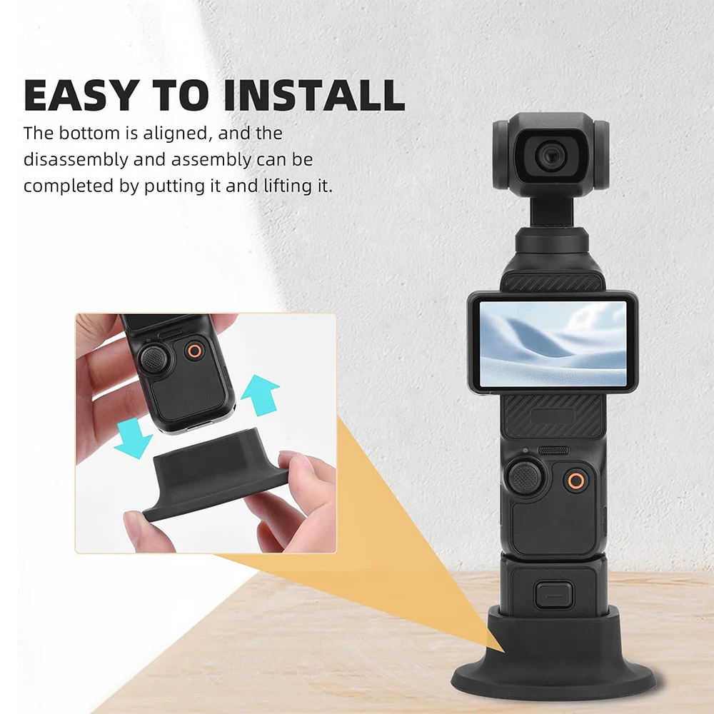 Silicone Non-Slip Desktop Mount for DJI Osmo Pocket 3, Lightweight and Compact, OSMO Pocket 3 Support Base Bracket Accessories