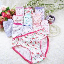 10Pcs/Lot Cotton Panties Children Underwear Child Cartoon Shorts Underpants Girl Briefs 1-12Years