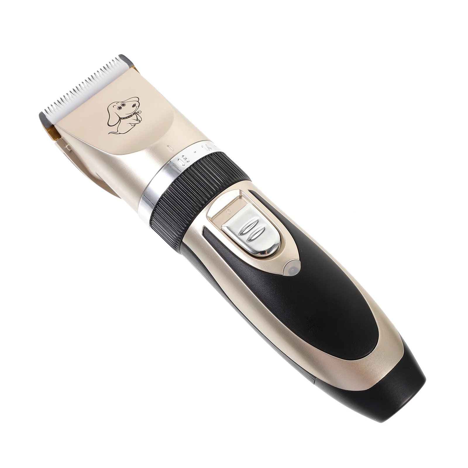 

Professional Rechargeable Pet Clipper Set Luxury Gold Eu Plug 4 Guide Combs 3mm 6mm 9mm 12mm Quiet Design Cordless Lightweight