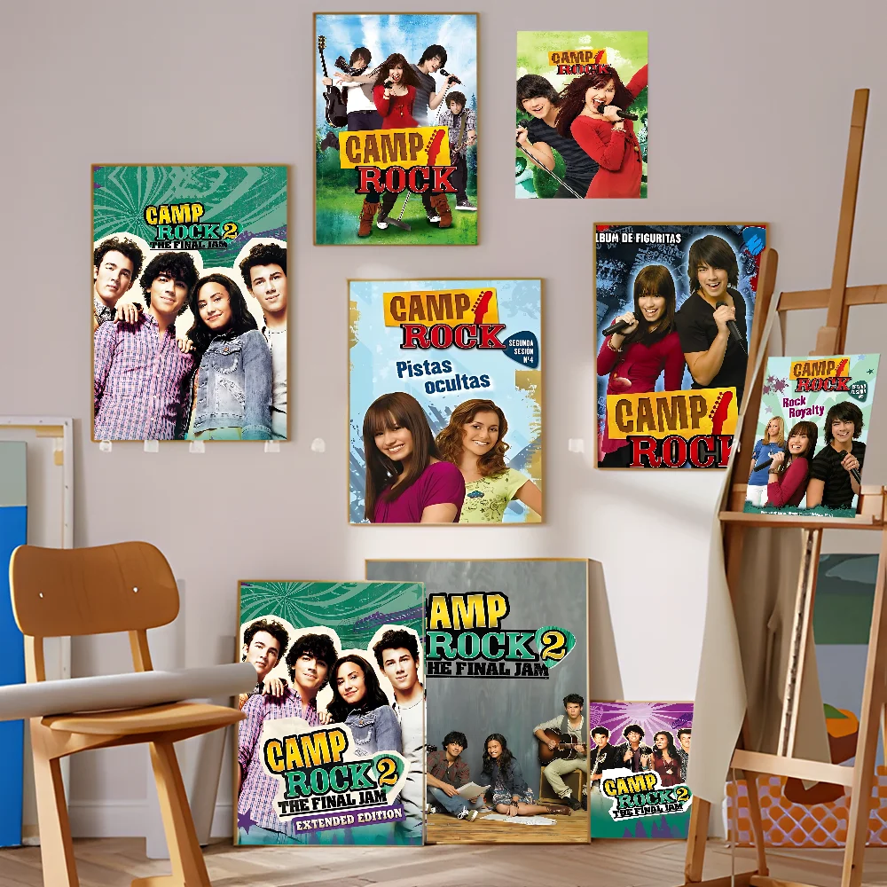 Classic Movies TV C-Camp R-Rock Classic Vintage Posters Decoracion Painting Wall Art White Kraft Paper Kawaii Room Decor