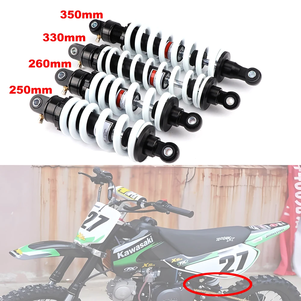 

Motorcycle Shock Absorbers Adjustable Rear Shock Absorber 250/260/330/350mm Off-road Replacement Parts