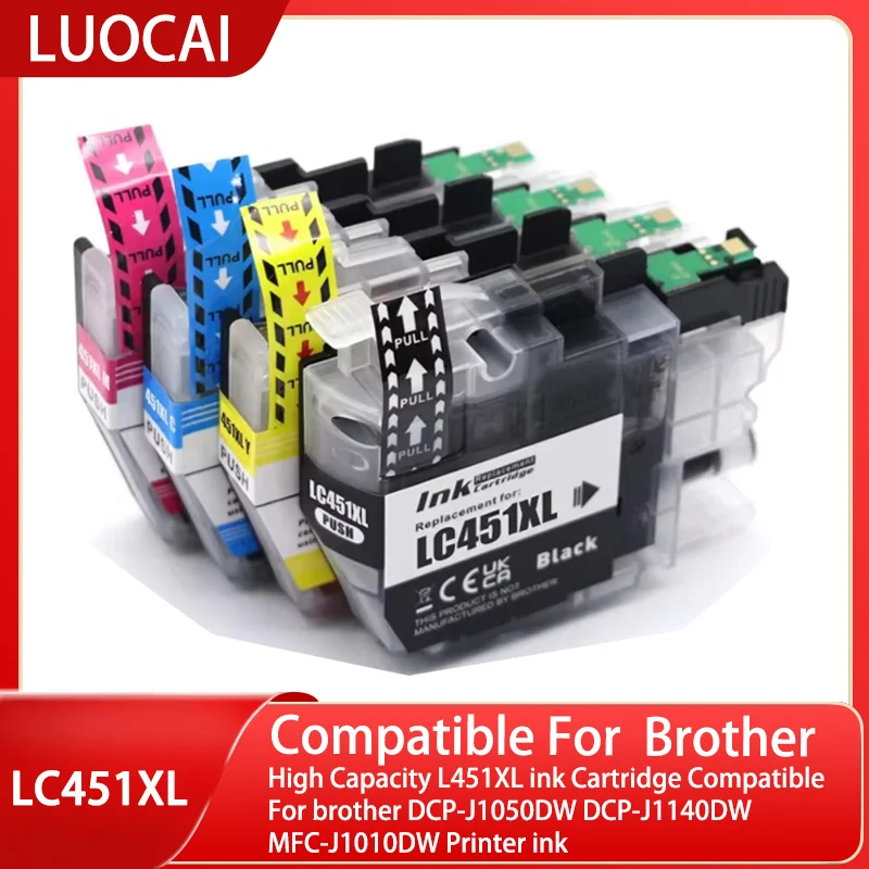 High Capacity L451XL ink Cartridge Compatible For brother DCP-J1050DW DCP-J1140DW MFC-J1010DW Printer ink