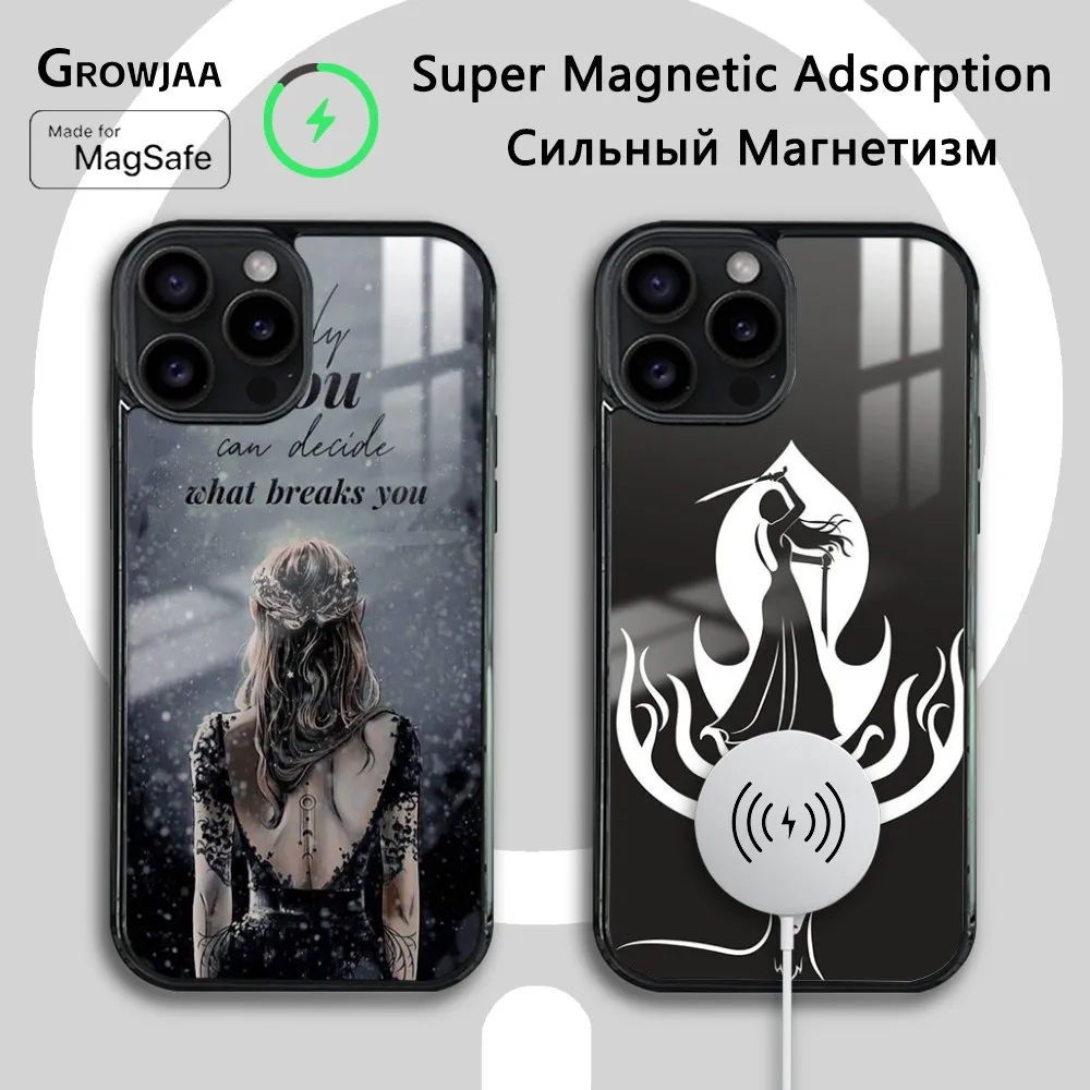 A-Acotar A Court of M-Mist and F-Fury Phone Case For iPhone 15 14 13 12 11 Pro Max Plus Magsafe Wireless Charging Cover