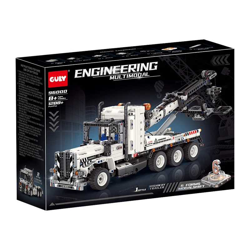 

В НАЛИЧИИ: Технический конструктор «Дорожный тягач» (9600 деталей), модель для сборки, игрушка для мальчиков, подарочный набор на Рождество