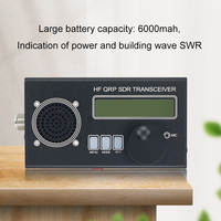 10W USDX USDR SDR Transceiver 8-band SSB/CW Transceiver Built-in Battery QRP CW Transceiver with Mic Shortwave Transceiver