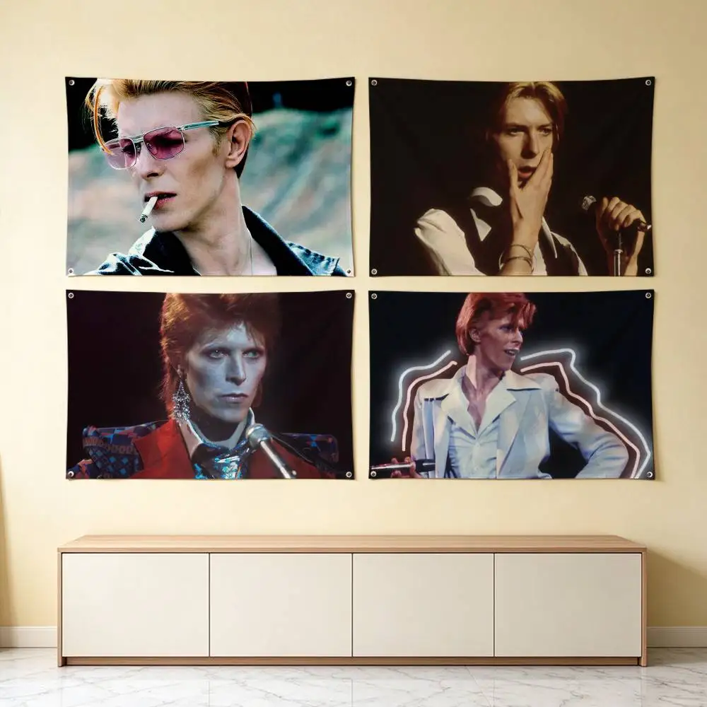 David B-Bowie Glam-Rock  Flags Wall Hanging Tapestry Outdoor Garage Room Decorative flag Background Blanket