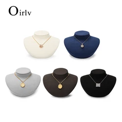 Oirlv Portrait Necklace Display Pendant Organizer Jewelry Display Stand Jewelry Mannequin Bust Necklace Pendant Window Display