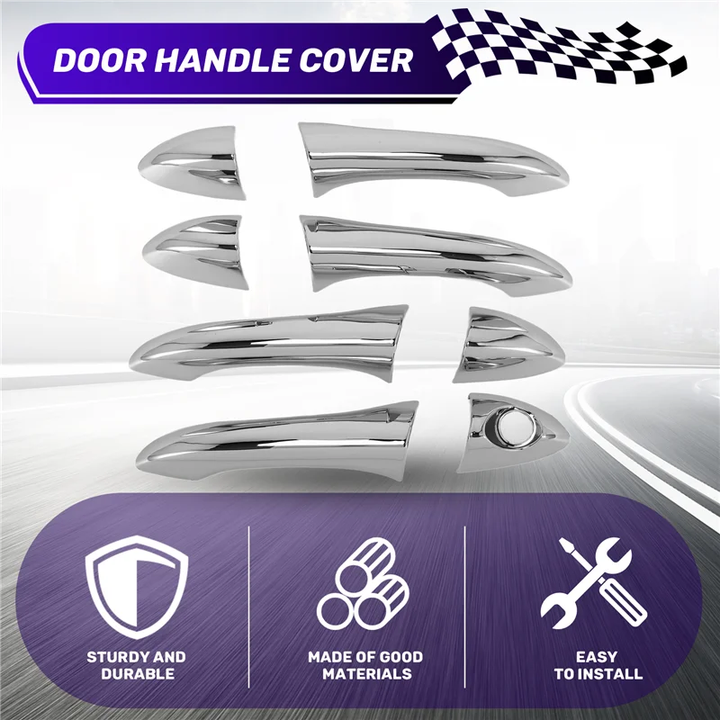 

Car Triple Chrome Door Handle Cover Trim Fit For BMW X5 E53 2000-2006