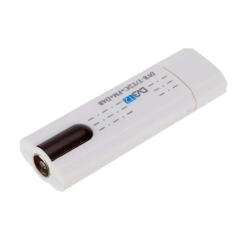 USB2.0 DVB-T2 TV Stick DVB-T DVB-C+FM+DAB+SDR TV Receiver Analog USB Cable TV Tuner with RCA A/V Input + DVR Software