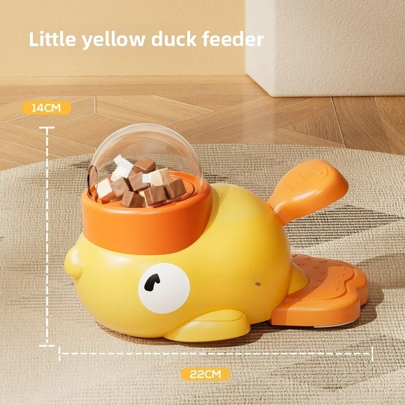 

Self-hi To Relieve Boredom, Pet Snacks, Freeze-dried Small Yellow Duck Launcher, Side-grazing Golden Retriever Puppy