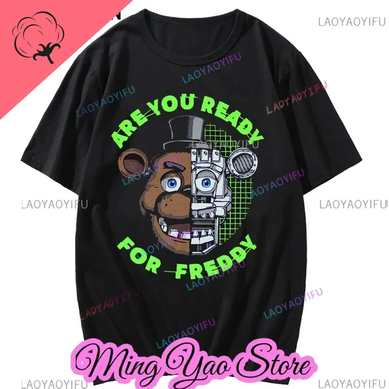 Man oversized t shirt  Fashion Popular FAZBEARS PIZZA SECURITY T-Shirt  Unisex Ladies Tee  t shirt