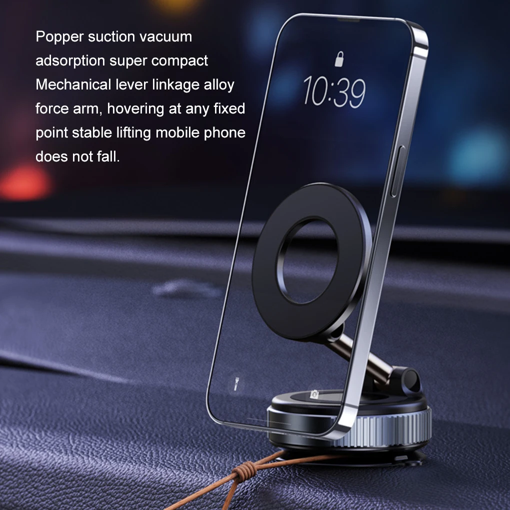 Vacuum Suction Holder Convenient And Fast Installation In Any Position Magnetic Phone Holder Strong