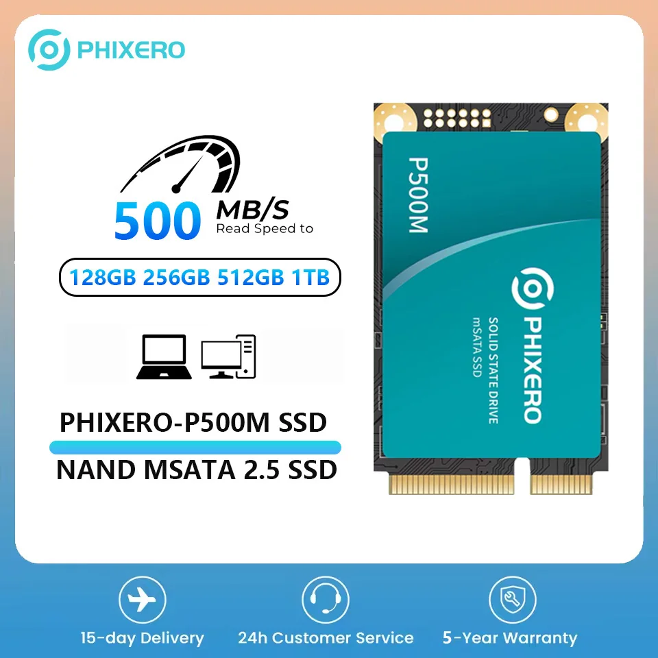 Unidad de estado sólido interna PHIXERO SSD de 2,5 pulgadas SATA 3,0 128GB 256GB 512GB 1TB SSD 500MB/S HDD unidad de estado sólido para ordenador portátil de escritorio