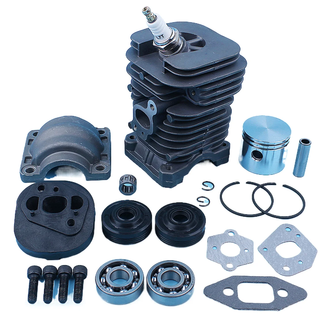 41mm Nikasil Cylinder Piston Crank Bearing Seal Gasket Kit For Poulan PP220 PP221 PP260 1950 2150 2250 2450 2550 SM4018 Chainsaw
