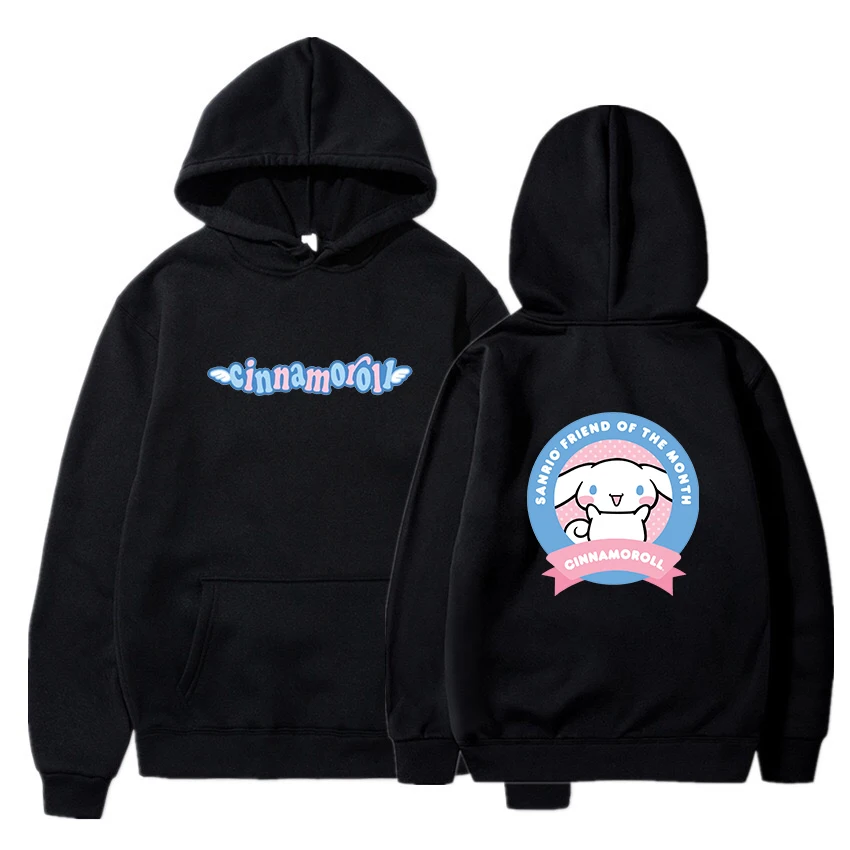 Cute Cinnamoroll Hoodie Sweatshirts Men Women Fashion Casual Cool Pullover Student Harajuku Streetwear Hoodies