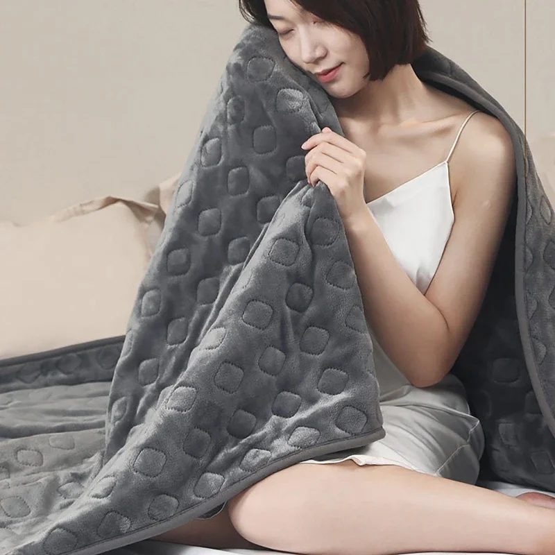 220V Security Plush Electric Blanket Bed Thermostat Electric Mattress Soft Electric Heating Blanket Warmer Heater Carpet 1.8*1.5
