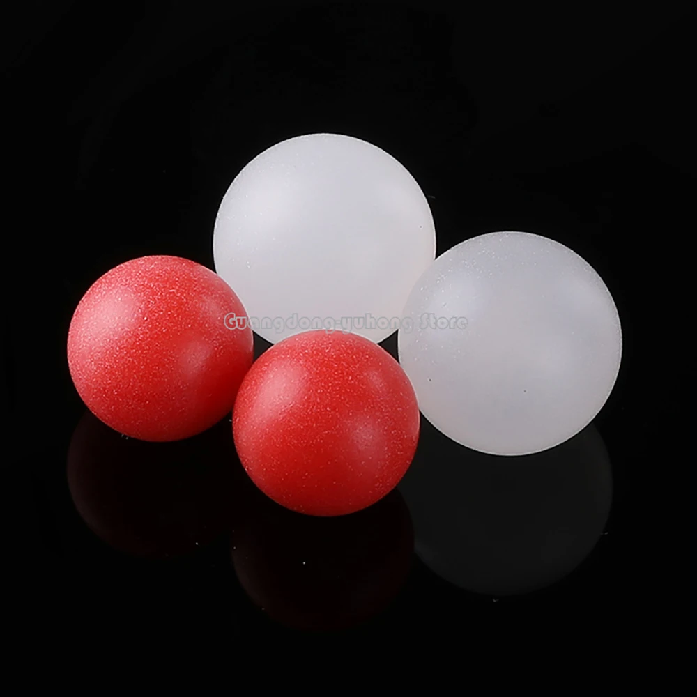 2-500pcs Red/White Precision Solid PP Plastic Ball Plastic Polypropylene(PP) Smooth Round Balls Bead 2.0/2.381/ 2.5/2.778-50mm