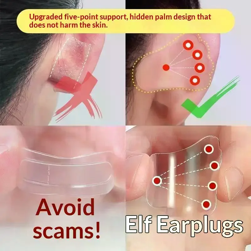 4/8/12/24/36PCS Cosmetic Ear Corrector Elf Ear Stickers Ear Supporters Self Adhesive Cosmetic Ear Stickers Invisible Ear Sticker