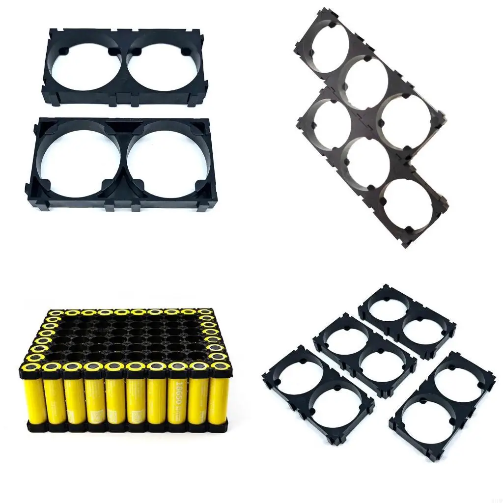 E1PF 10 32650 Battery Cell Holder Safety Spacer Radiating Bracket Storage Rack