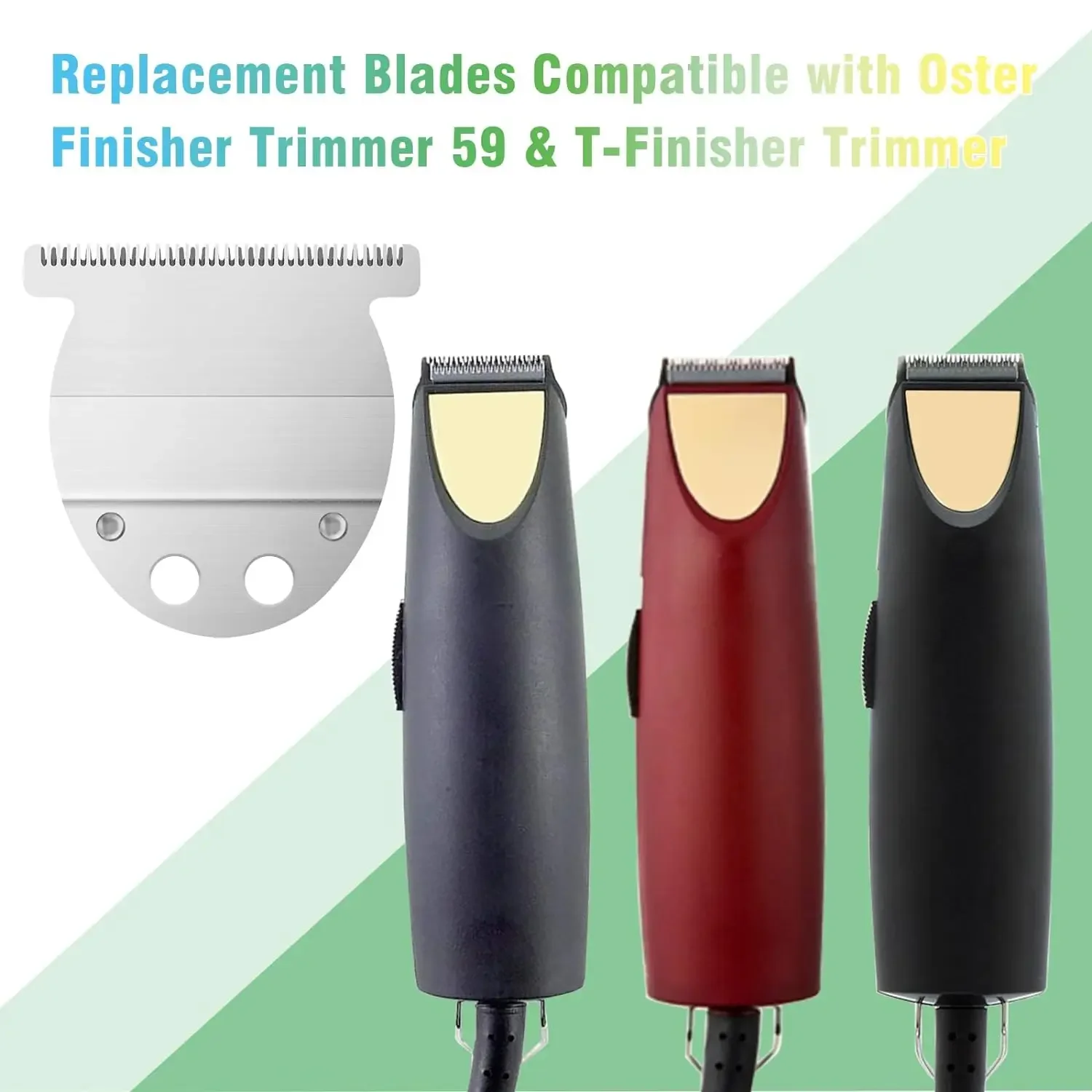 شفرة T واسعة بديلة احترافية ، شفرات تشذيب الشعر ، متوافقة مع آلة تشذيب الأوستر ، موديل 59