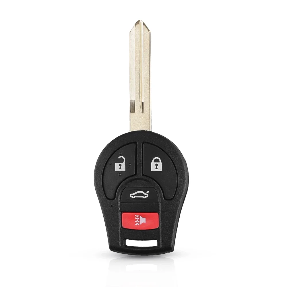 KEYYOU 2/3/4 Tasten modifiziertes Klappschlüsselgehäuse für NISSAN Cube Juke Rogue Note Micra mit NSN14 ungeschnittener Klinge