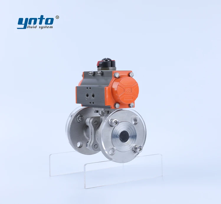 

Various Sizes PTFE Pneumatic Ball Valve DN32 to DN250 for Gas Water Oil Acid Base Control Customizable OEM Support