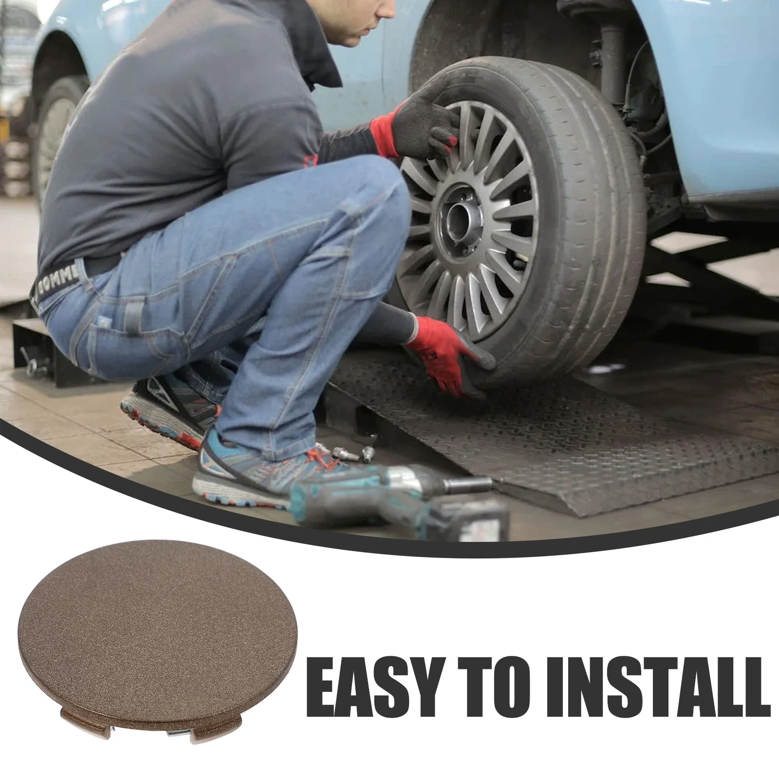 

4 Pcs Car Hub Center Cap Wheel Cover Covers Caps Conditioning Coffee for Automotive