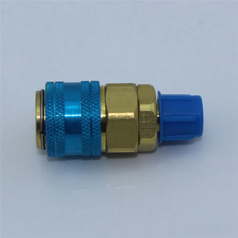 Durable-2PCS R134 H/L Quick Coupler Connector อะแดปเตอร์ทองเหลืองเครื่องปรับอากาศสารทําความเย็นชาร์จ Apdater เครื่องมือ