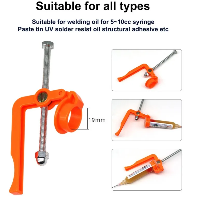 Professional 10CC Syringe Dispensing Gun for Soldering Paste Tin Flux PCB Phone BGA Repair UV Welding Tool Universal Applicator