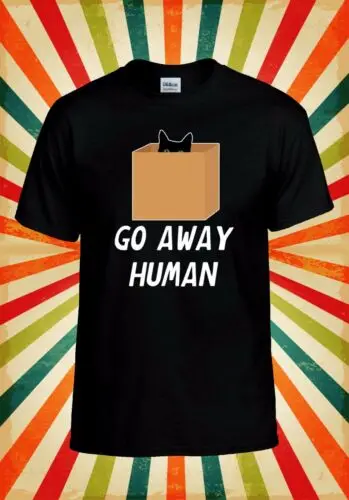 Go Away Human Cat In The Box Kitten Men Women Vest Tank Top Unisex T Shirt 2450