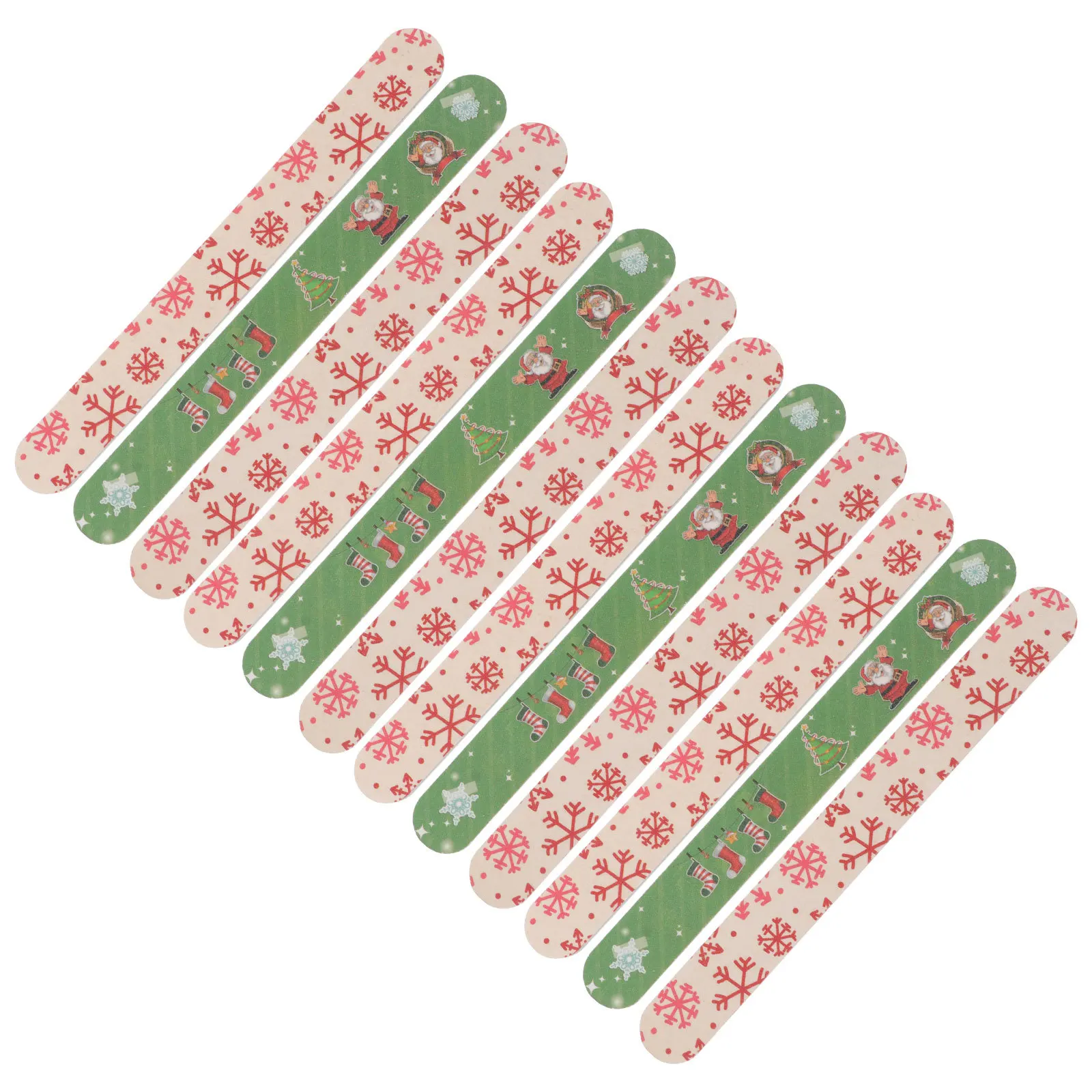 12Pcs Weihnachten Weihnachten Nagel Dateien Maniküre Grit Werkzeuge Nail art DIY Hause Salon Professionelle Maniküre Pediküre Dateien