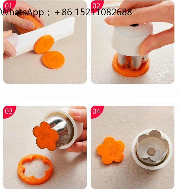 SCY fruit cutting mold modeling embossing mold complementary food noodle printing mold