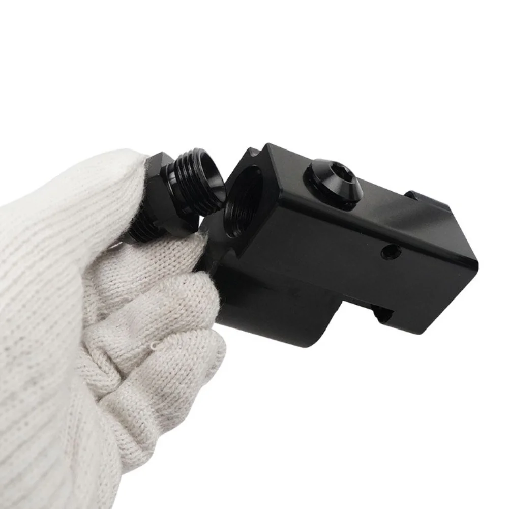 Billet Aluminum For Flex Fuel Sensor Adapter for E85 Ethanol Content Monitoring 6AN 8AN Fuel Line Ports for VDO for aem 13577429