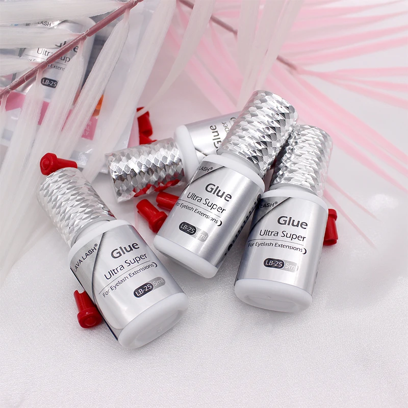 1 Bottle Ultra Super Glue Lava Lash Eyelash Extensions 5ml Supplies LB-25 Korea Adhesive Beauty Shop Makeup Tools Fast Dry 0.5S