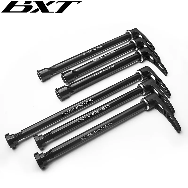 BXT 142x12mm Bike Thru Axle Quick Release Skewer Super Light Aluminum Rear Wheel Skewer For MTB Mountain Bike 29er/27.5er frame