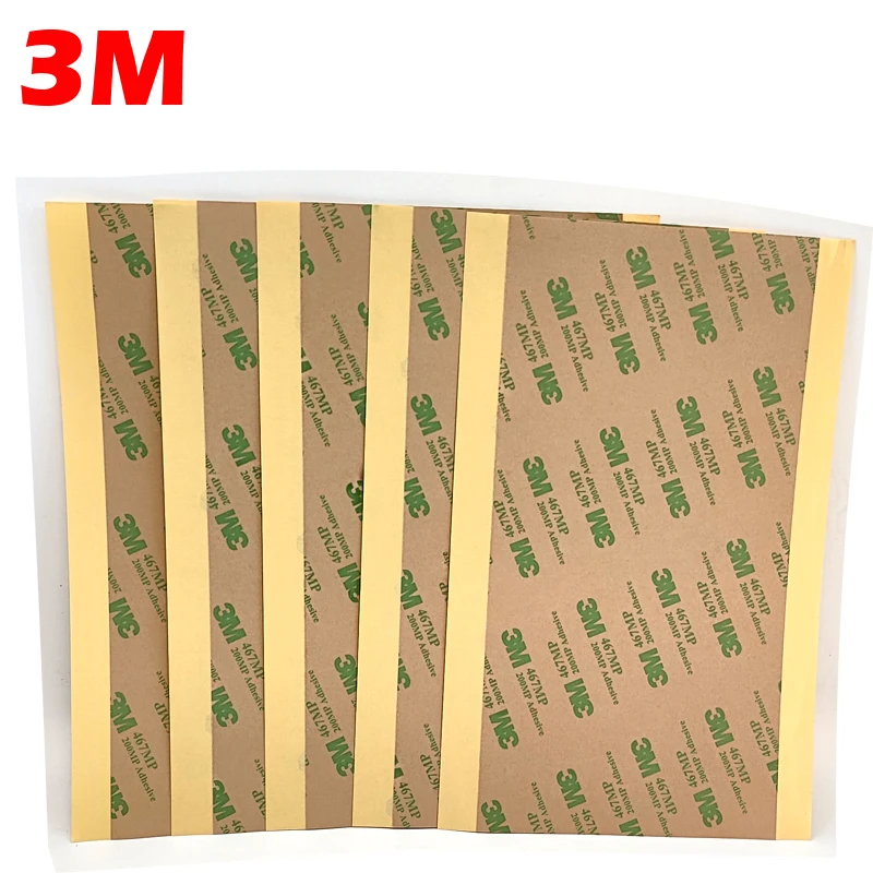 

5pcs 10cmx20cmx0.06mm Clear 3M 467 467MP 200MP Double Sided Adhesive Tape